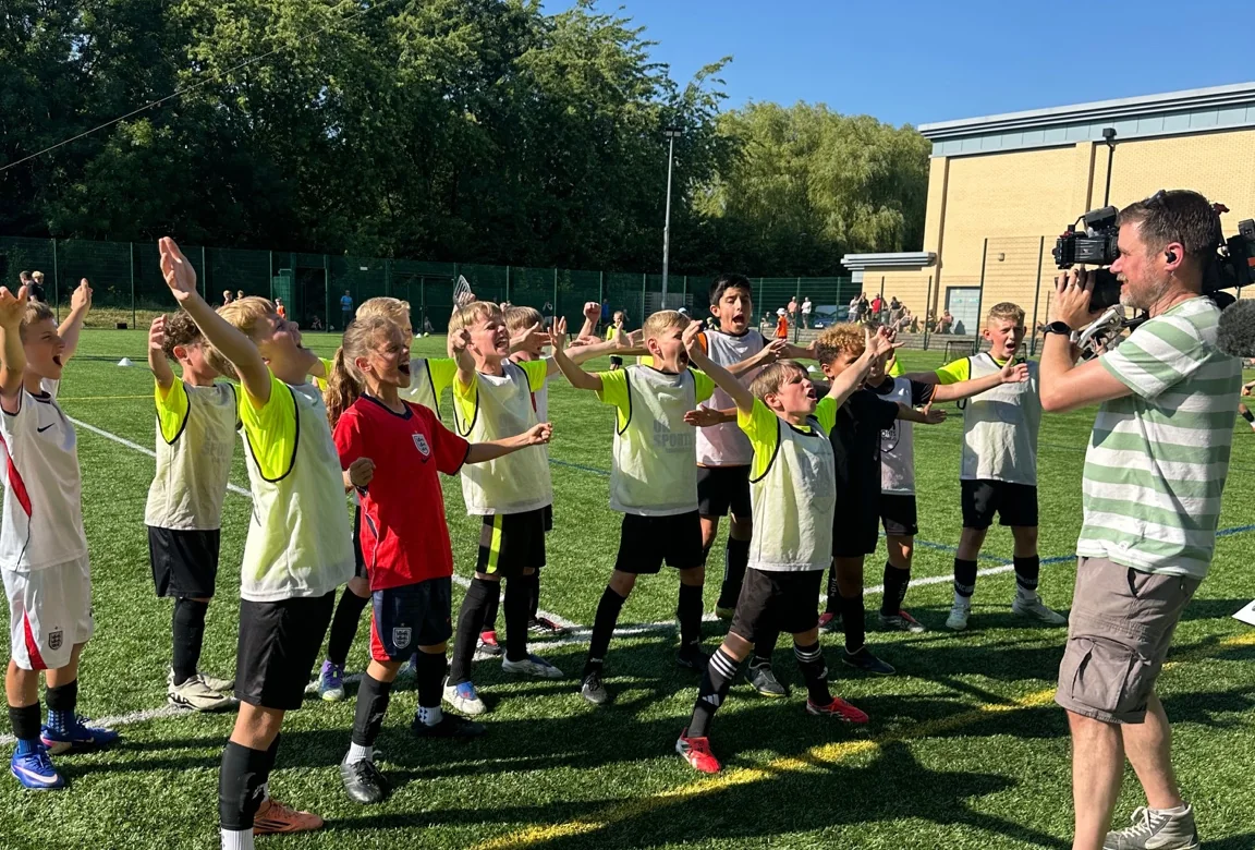 BBC Breakfast filming UK Sports FC at training